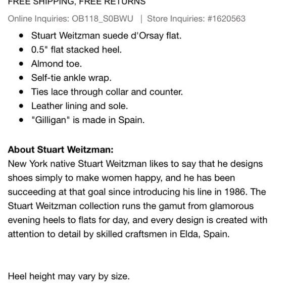 Stuart Weitzman Gilligan flats - Picture 8 of 8